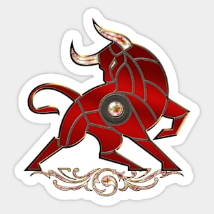 Awesome elegant bull Sticker